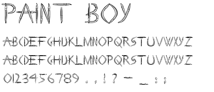 Paint Boy font